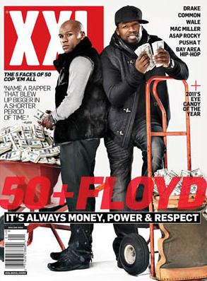 50 Cent и Floyd Mayweather на обложке журнала XXL