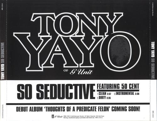 Tony Yayo feat. 50 Cent - So Seductive (Promo CD Single)