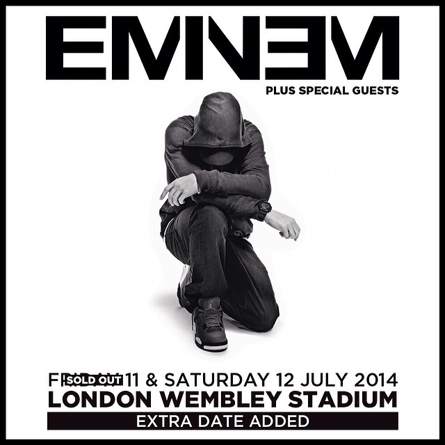 Eminem выступит с рэп гостями в Лондоне!