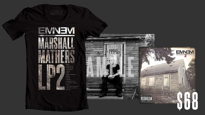 Eminem - The Marshall Mathers LP 2 (Deluxe) издание с футболкой и фотографией Эминема за $68