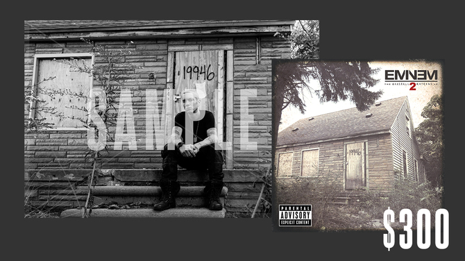 Eminem - The Marshall Mathers LP 2 (Deluxe) издание автографом Эминема на новой фотографии за $300