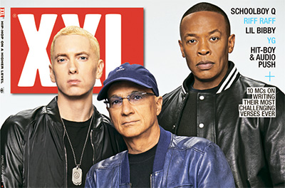 Eminem, Dr. Dre и Jimmy Iovine на обложке XXL март 2014